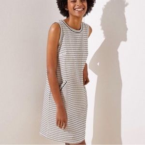 Ann Taylor Loft Tweed Pocket Shift Dress
